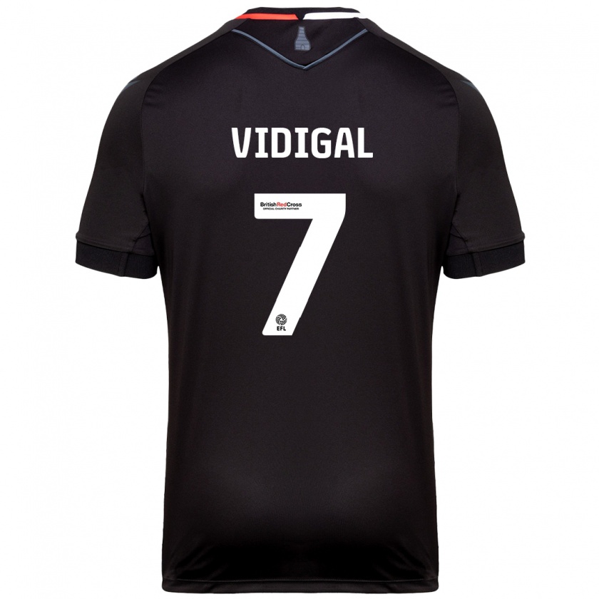 Kandiny Heren André Vidigal #7 Zwart Uitshirt Uittenue 2024/25 T-Shirt