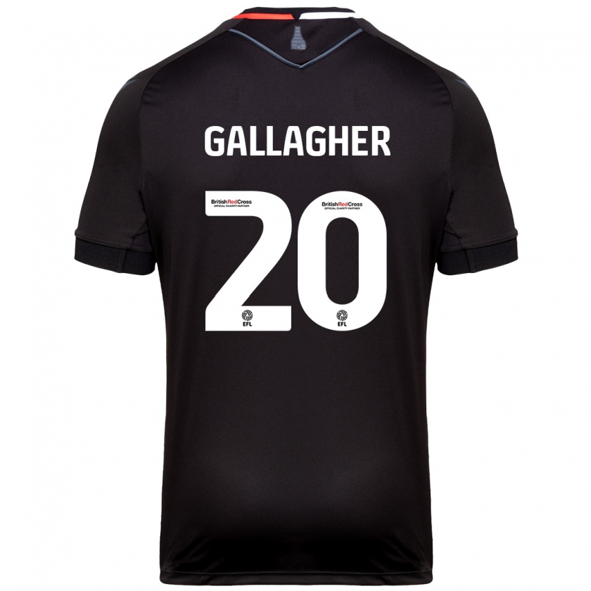 Kandiny Heren Sam Gallagher #20 Zwart Uitshirt Uittenue 2024/25 T-Shirt