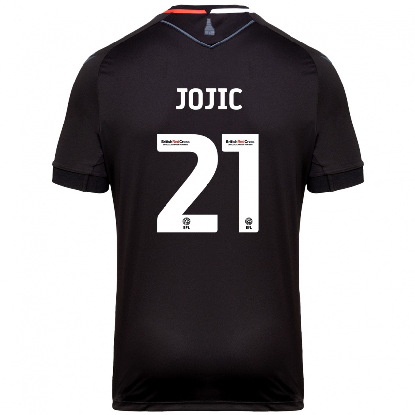 Kandiny Heren Nikola Jojic #21 Zwart Uitshirt Uittenue 2024/25 T-Shirt