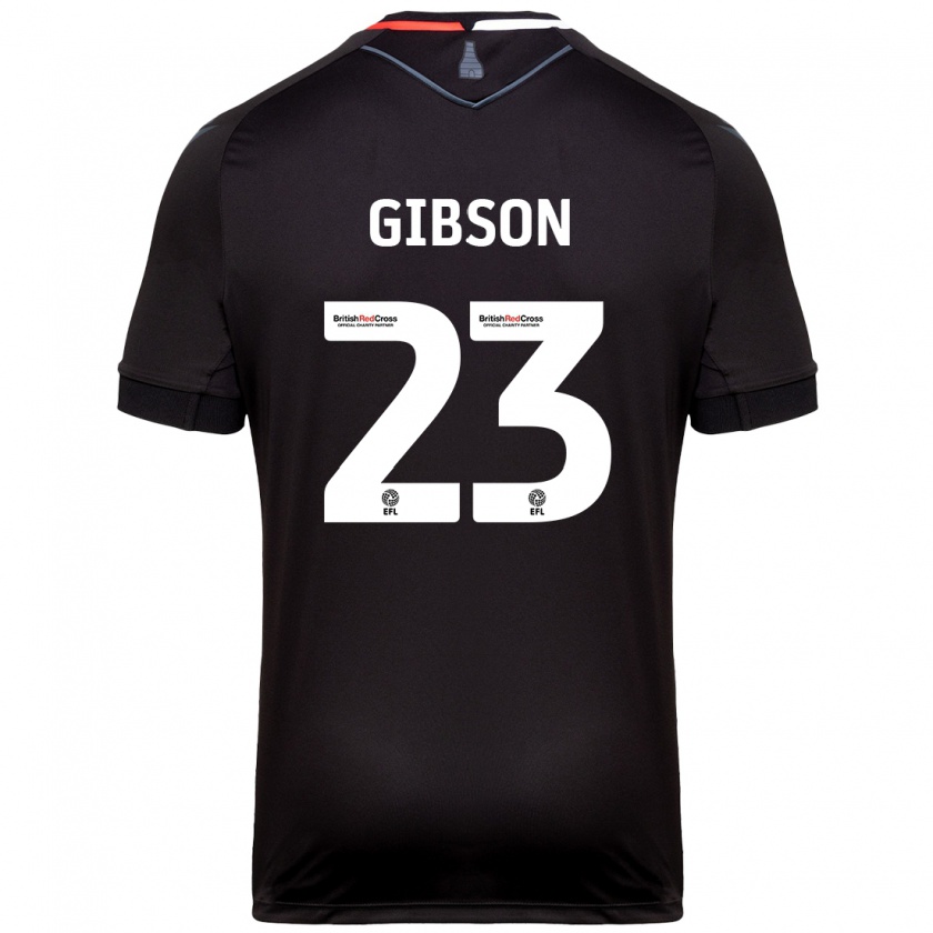 Kandiny Herren Ben Gibson #23 Schwarz Auswärtstrikot Trikot 2024/25 T-Shirt Österreich