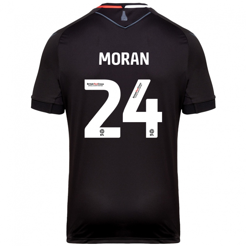 Kandiny Uomo Maglia Andrew Moran #24 Nero Kit Gara Away 2024/25 Maglietta