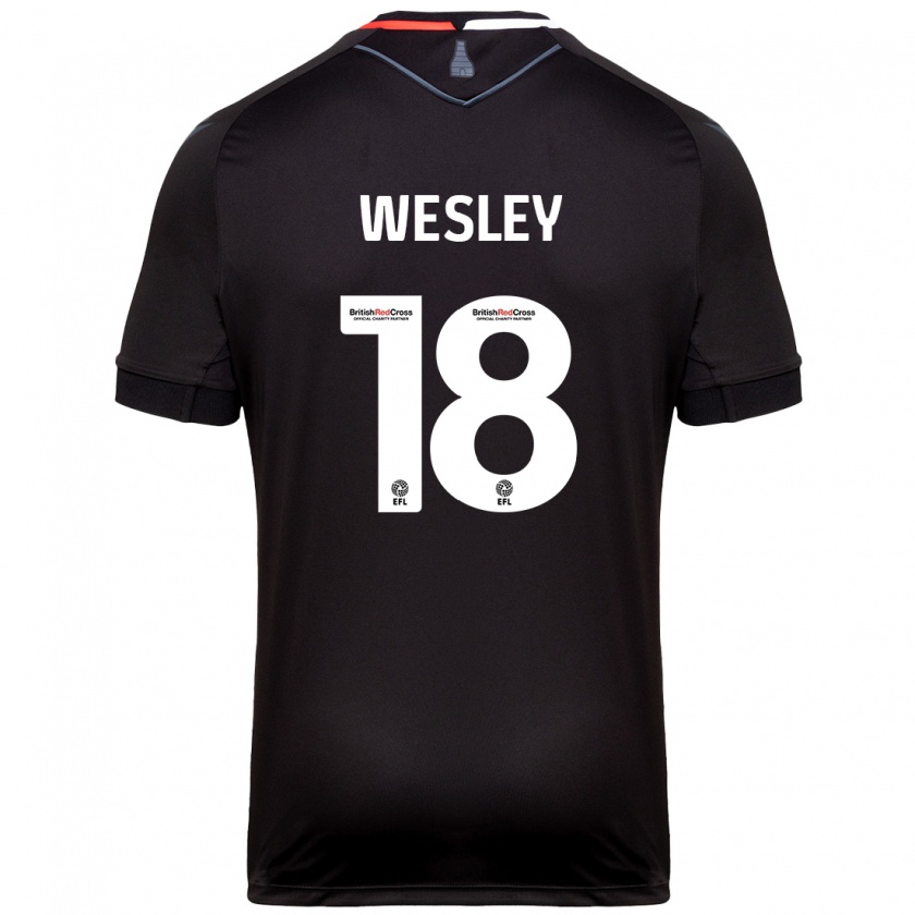 Kandiny Heren Wesley Moraes #18 Zwart Uitshirt Uittenue 2024/25 T-Shirt