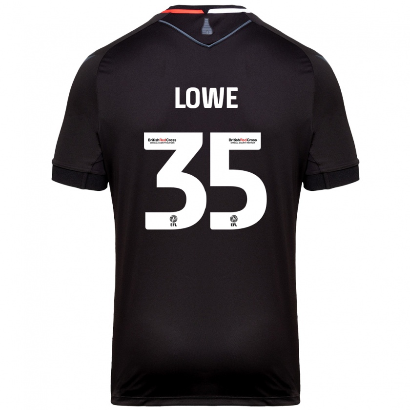 Kandiny Herren Nathan Lowe #35 Schwarz Auswärtstrikot Trikot 2024/25 T-Shirt Österreich