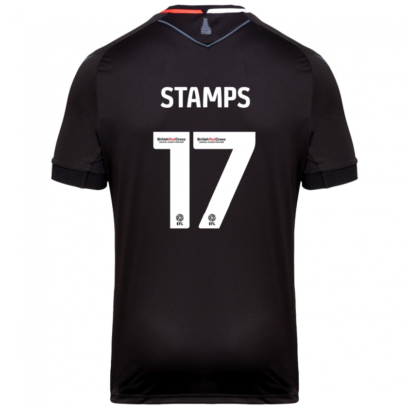 Kandiny Herren Shannon Stamps #17 Schwarz Auswärtstrikot Trikot 2024/25 T-Shirt Österreich