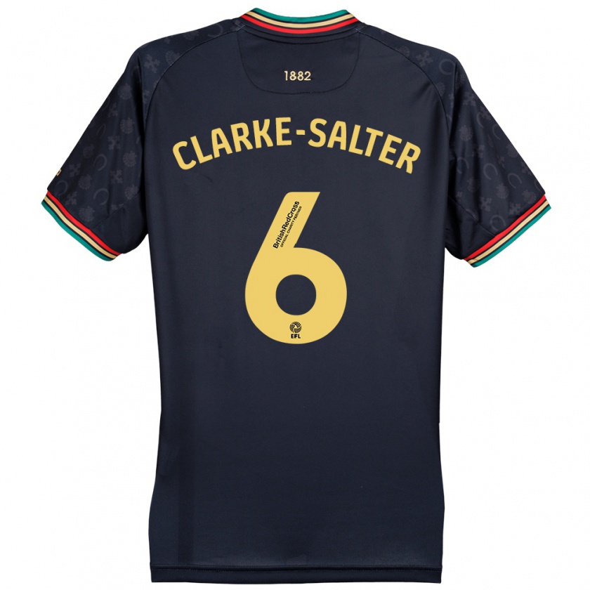 Kandiny Uomo Maglia Jake Clarke-Salter #6 Blu Navy Scuro Kit Gara Away 2024/25 Maglietta