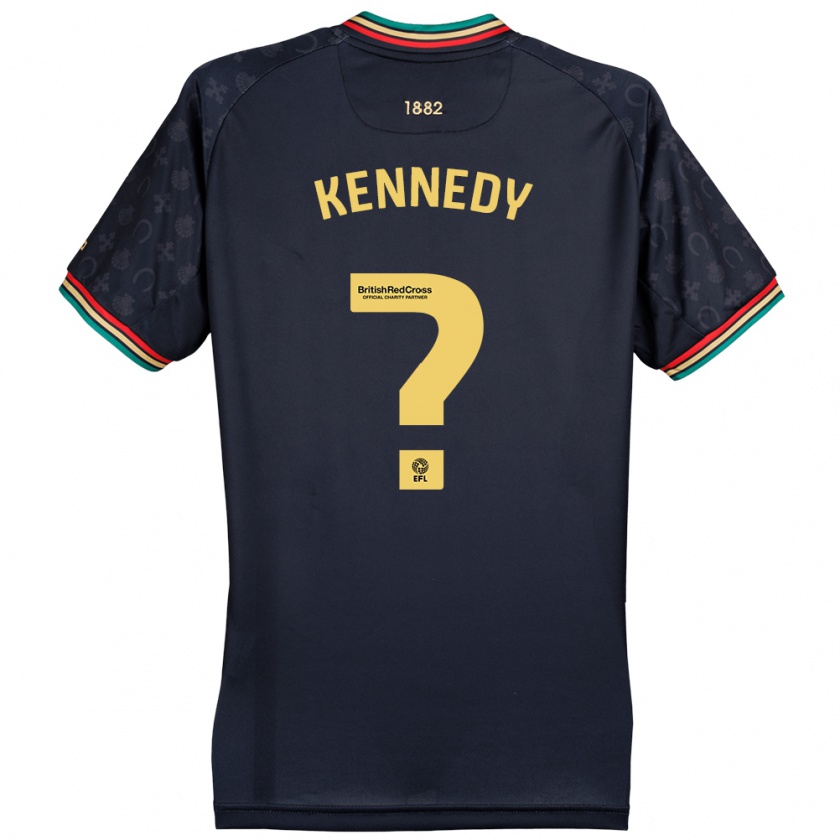 KandinyメンズRico Kennedy#0ダークネイビーブルーアウェイシャツ2024/25ジャージーユニフォーム