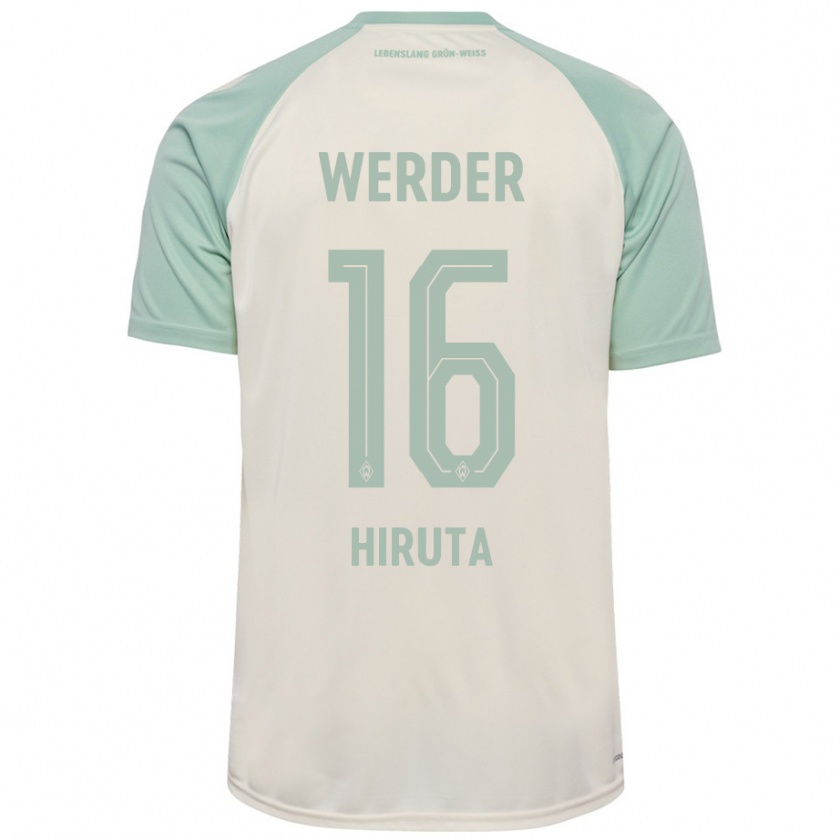 Kandiny Hombre Camiseta Ikumi Hiruta #16 Blanquecino Verde Claro 2ª Equipación 2024/25 La Camisa México