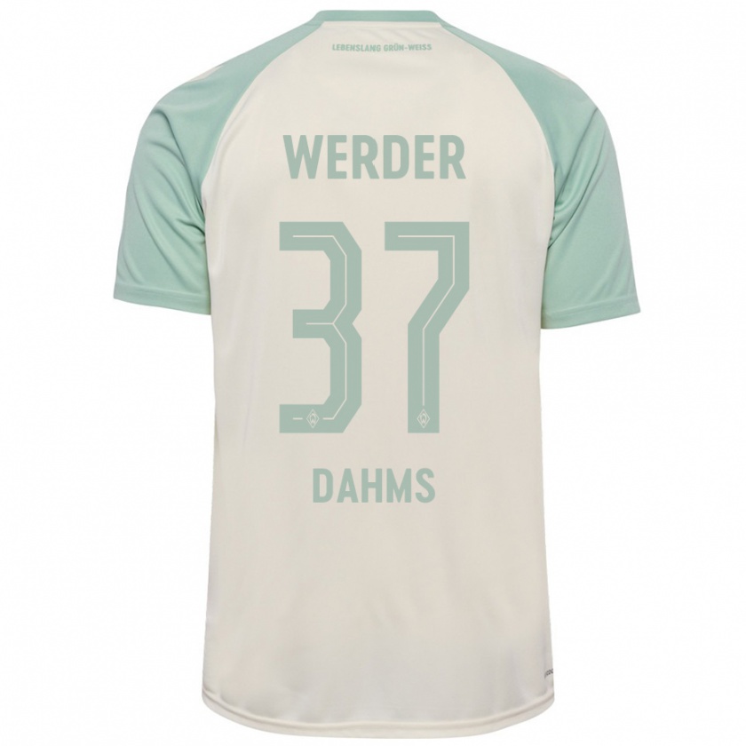 Kandiny Heren Lena Dahms #37 Off-White Lichtgroen Uitshirt Uittenue 2024/25 T-Shirt België