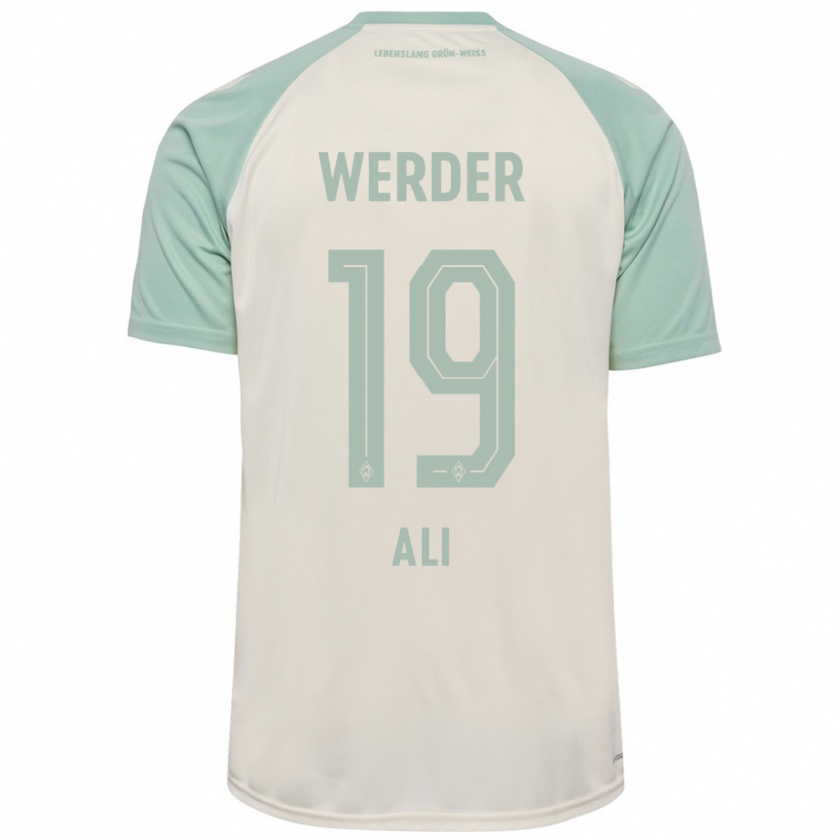 Kandiny Herren Rok Ali #19 Cremeweiß Hellgrün Auswärtstrikot Trikot 2024/25 T-Shirt Österreich