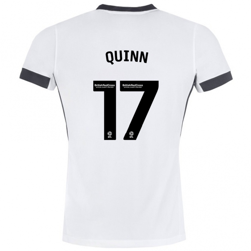 Kandiny Heren Lucy Quinn #17 Wit Zwart Uitshirt Uittenue 2024/25 T-Shirt