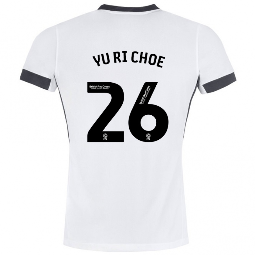 Kandiny Heren Yu-Ri Choe #26 Wit Zwart Uitshirt Uittenue 2024/25 T-Shirt