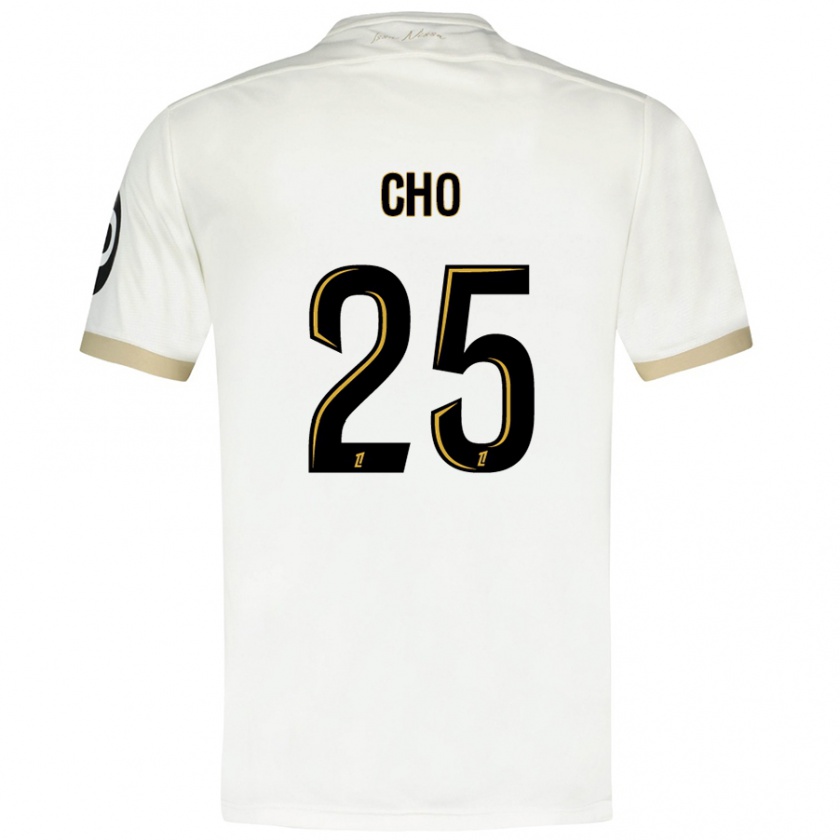 Kandiny Heren Mohamed-Ali Cho #25 Wit Goud Uitshirt Uittenue 2024/25 T-Shirt