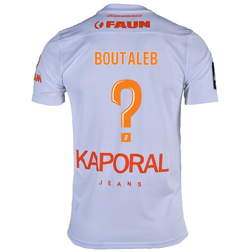 Kandiny Hombre Camiseta Nadir Boutaleb #0 Blanco 2ª Equipación 2024/25 La Camisa