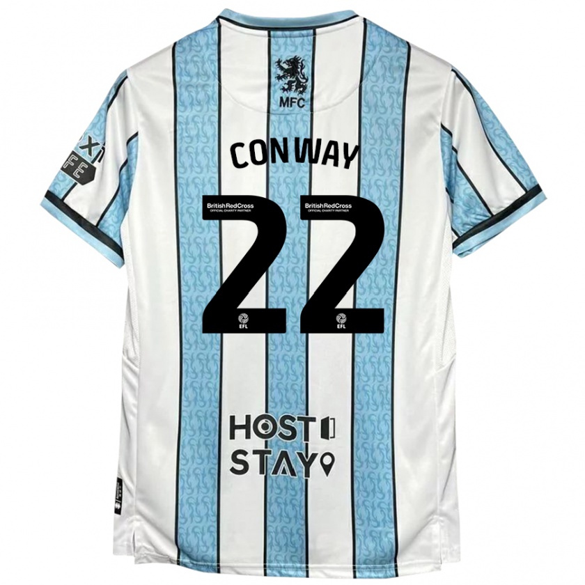 Kandiny Homem Camisola Tommy Conway #22 Azul Branco Alternativa 2024/25 Camisa Brasil