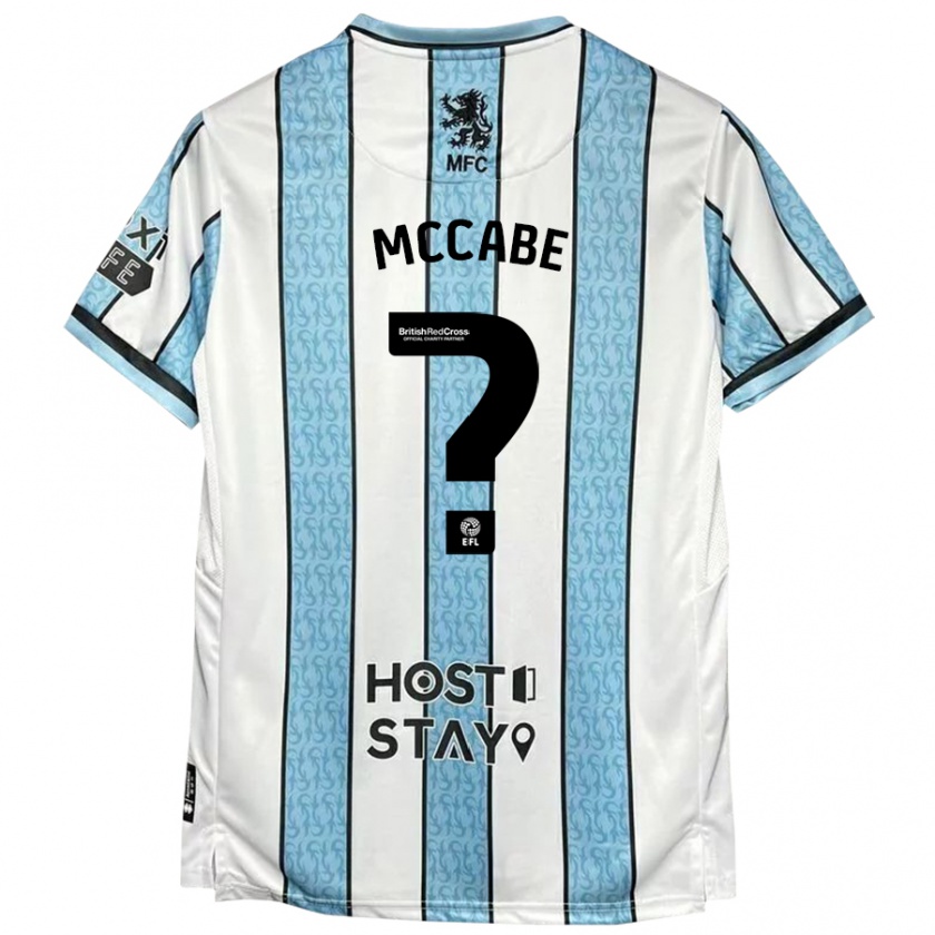 Kandiny Homem Camisola Iain Mccabe #0 Azul Branco Alternativa 2024/25 Camisa Brasil