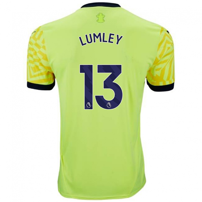 Kandiny Heren Joe Lumley #13 Geel Uitshirt Uittenue 2024/25 T-Shirt