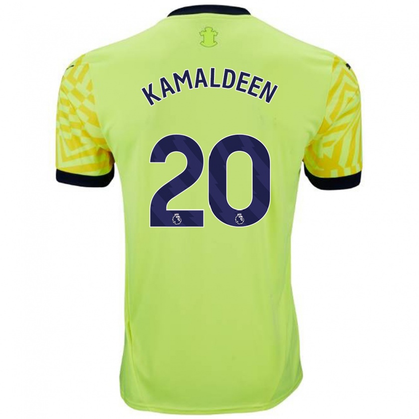 Kandiny Heren Kamaldeen Sulemana #20 Geel Uitshirt Uittenue 2024/25 T-Shirt