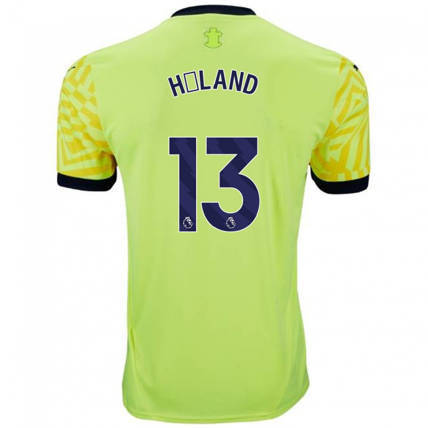 KandinyメンズBenedicte Håland#13黄アウェイシャツ2024/25ジャージーユニフォーム