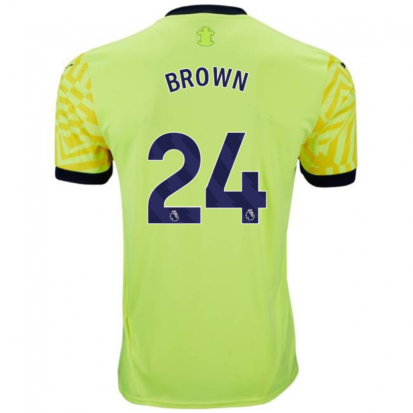 Kandiny Herren Rachel Brown #24 Gelb Auswärtstrikot Trikot 2024/25 T-Shirt Österreich