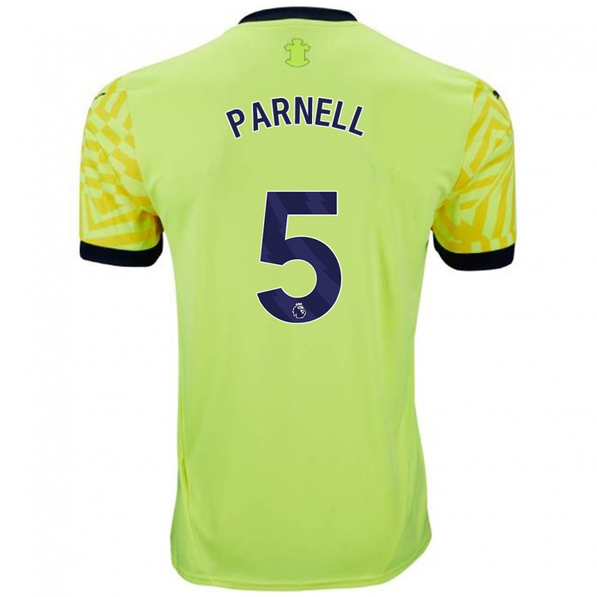 Kandiny Uomo Maglia Rosanna Parnell #5 Giallo Kit Gara Away 2024/25 Maglietta