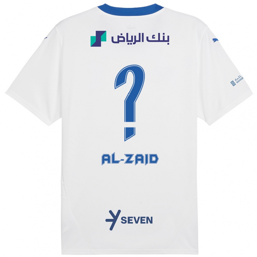 Kandiny Heren Suhayb Al-Zaid #0 Wit Blauw Uitshirt Uittenue 2024/25 T-Shirt