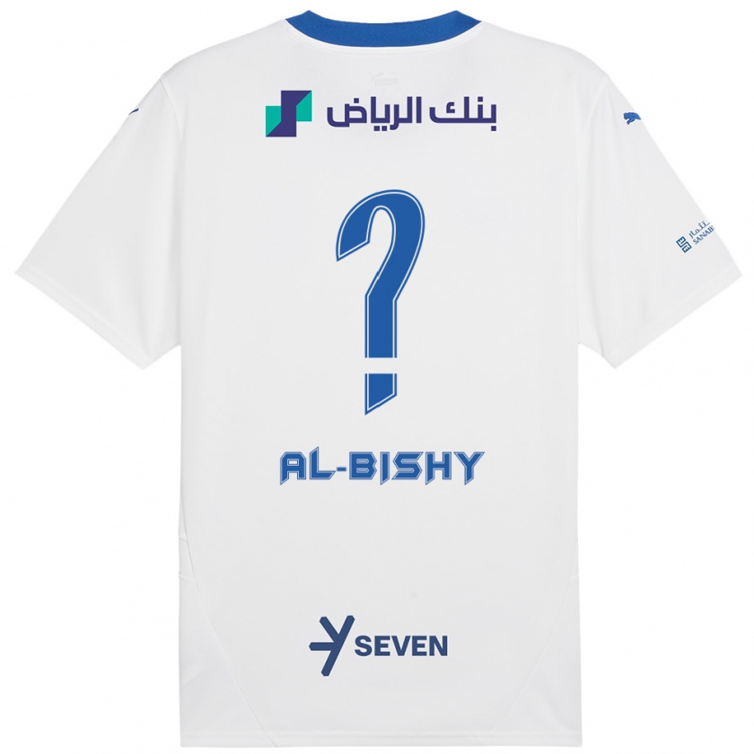 Kandiny Heren Bder Abdulaziz Al-Bishy #0 Wit Blauw Uitshirt Uittenue 2024/25 T-Shirt België