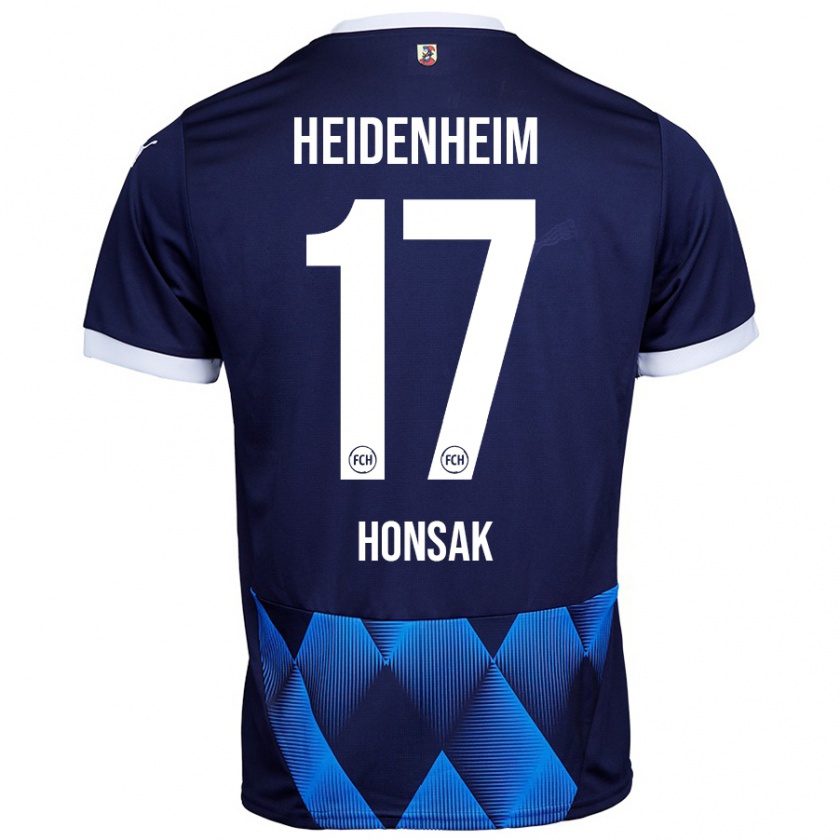 Kandiny Homem Camisola Mathias Honsak #17 Azul Da Marinha Escura Alternativa 2024/25 Camisa Brasil