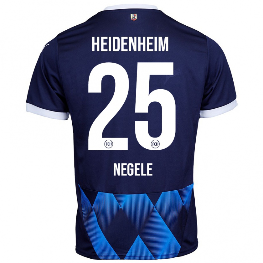 Kandiny Heren Christopher Negele #25 Donker Marineblauw Uitshirt Uittenue 2024/25 T-Shirt België