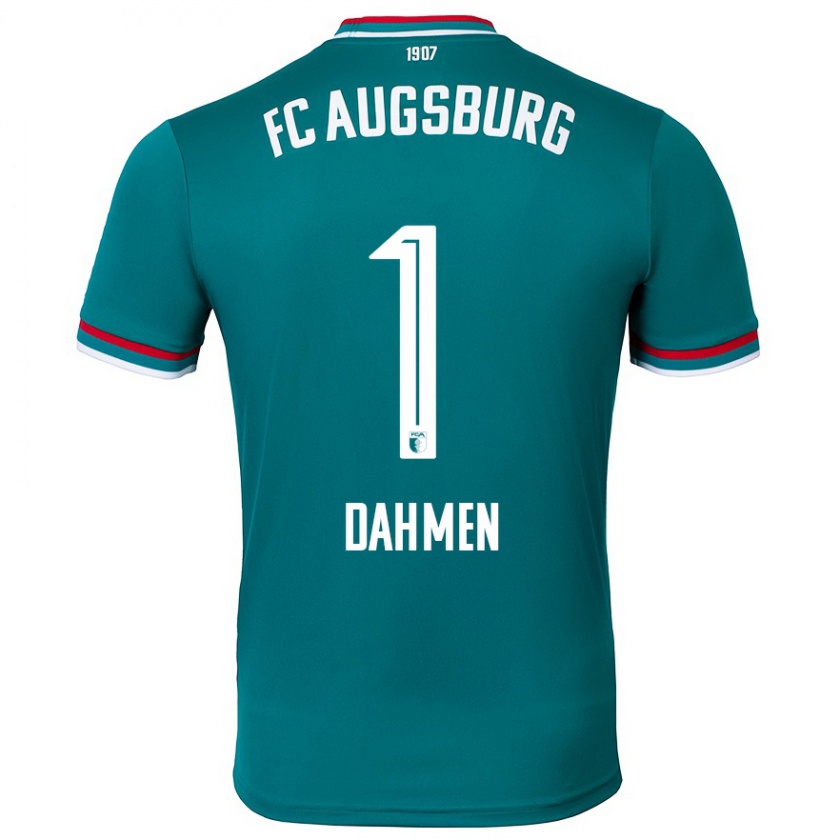 Kandiny Hombre Camiseta Finn Dahmen #1 Verde Oscuro 2ª Equipación 2024/25 La Camisa