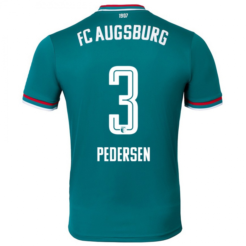 Kandiny Hombre Camiseta Mads Pedersen #3 Verde Oscuro 2ª Equipación 2024/25 La Camisa