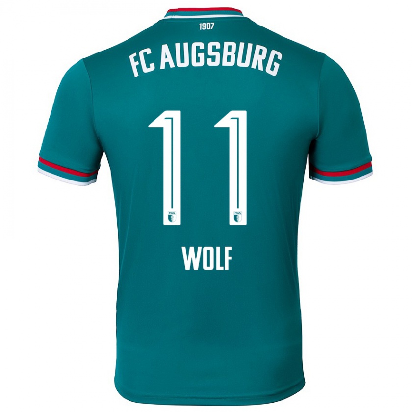 Kandiny Hombre Camiseta Marius Wolf #11 Verde Oscuro 2ª Equipación 2024/25 La Camisa