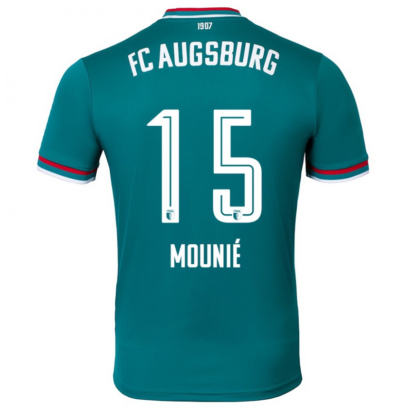 Kandiny Hombre Camiseta Steve Mounié #15 Verde Oscuro 2ª Equipación 2024/25 La Camisa