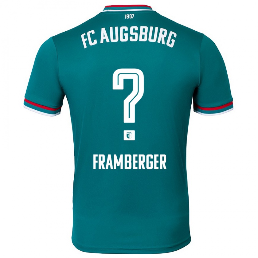 Kandiny Hombre Camiseta Raphael Framberger #0 Verde Oscuro 2ª Equipación 2024/25 La Camisa