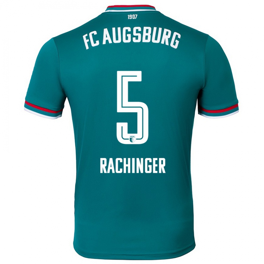 Kandiny Hombre Camiseta Lorenz Rachinger #5 Verde Oscuro 2ª Equipación 2024/25 La Camisa