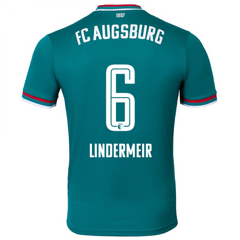 Kandiny Hombre Camiseta Dominik Lindermeir #6 Verde Oscuro 2ª Equipación 2024/25 La Camisa