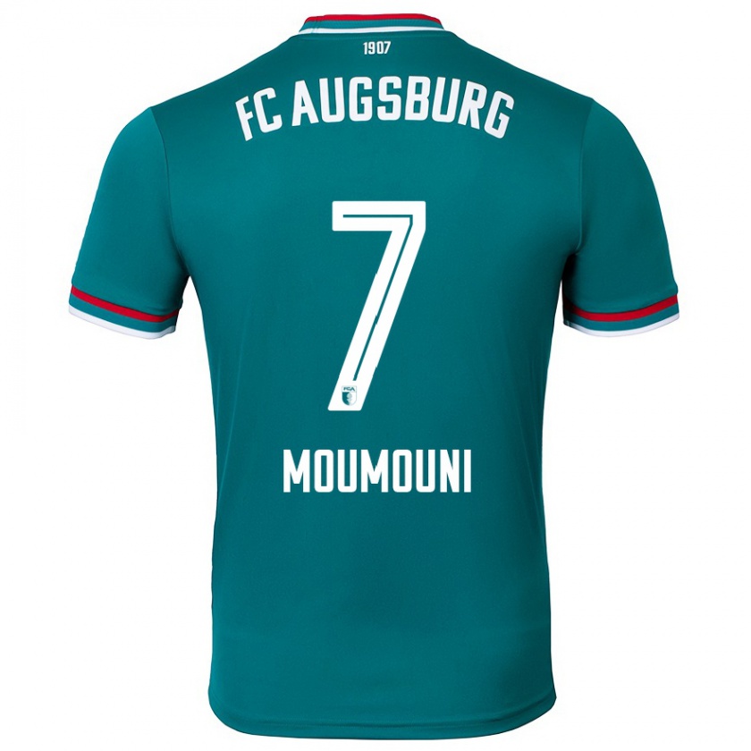 Kandiny Hombre Camiseta Faris Moumouni #7 Verde Oscuro 2ª Equipación 2024/25 La Camisa