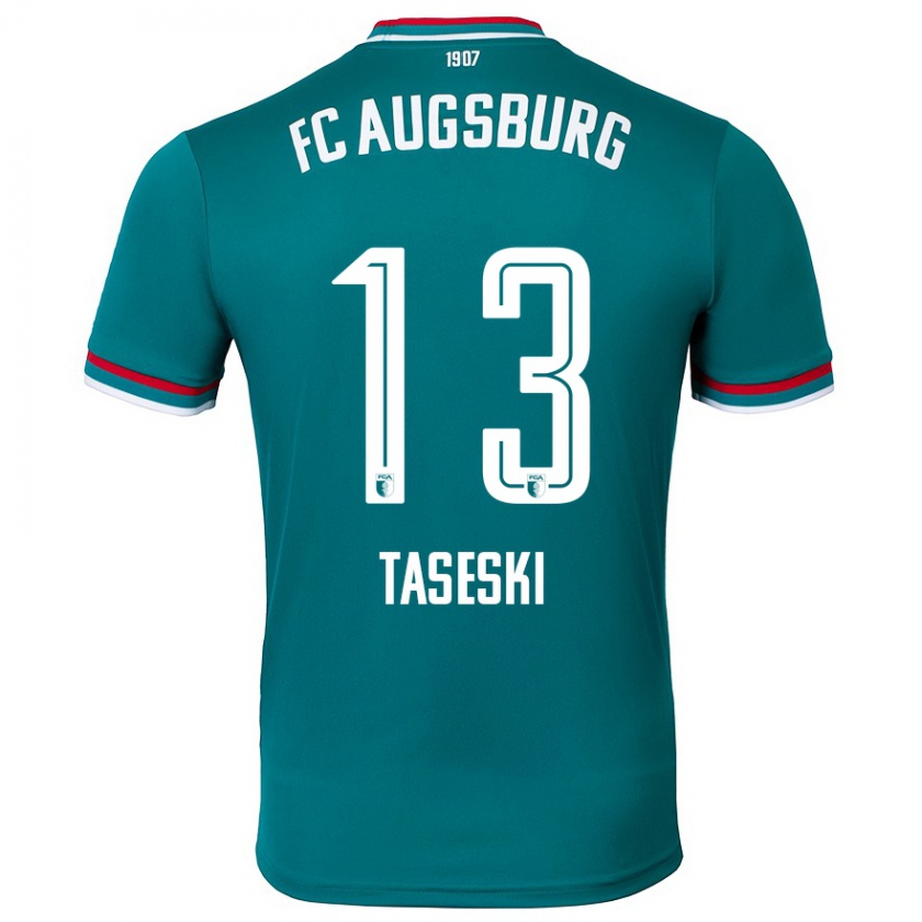 Kandiny Hombre Camiseta Kristijan Taseski #13 Verde Oscuro 2ª Equipación 2024/25 La Camisa