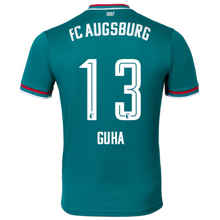 Kandiny Heren Felix Guha #13 Donkergroen Uitshirt Uittenue 2024/25 T-Shirt België