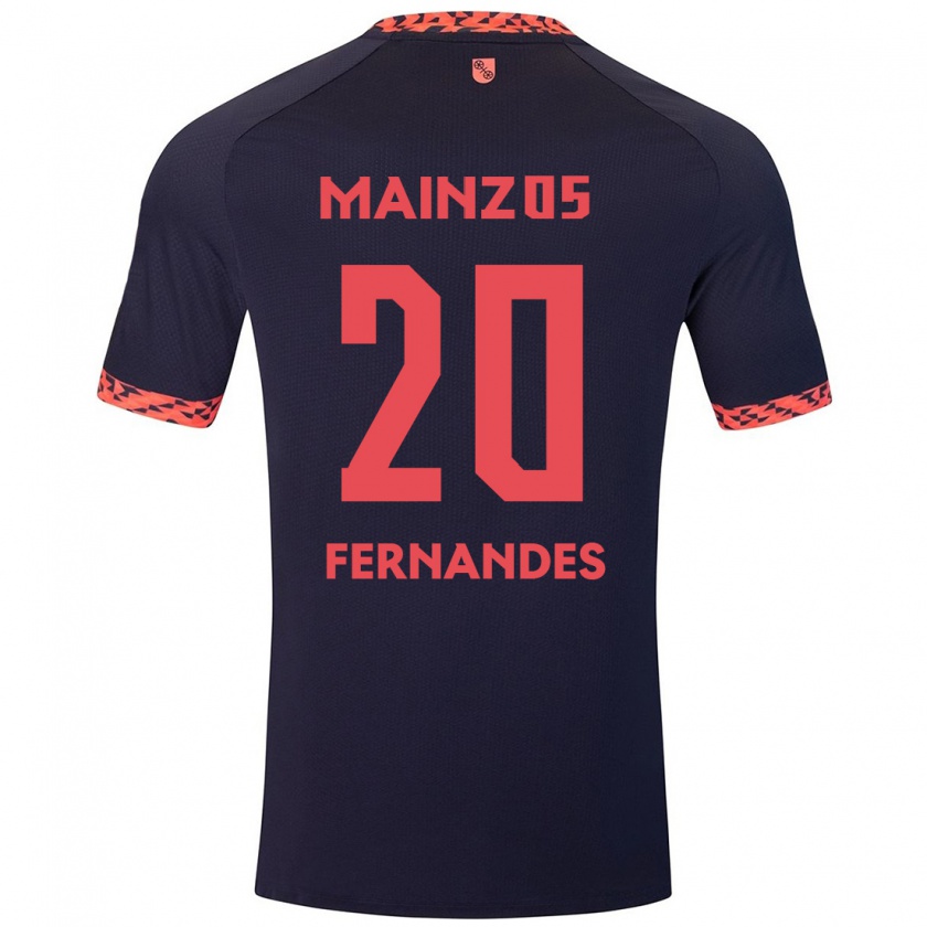 Kandiny Herren Edimilson Fernandes #20 Blau Korallenrot Auswärtstrikot Trikot 2024/25 T-Shirt Österreich