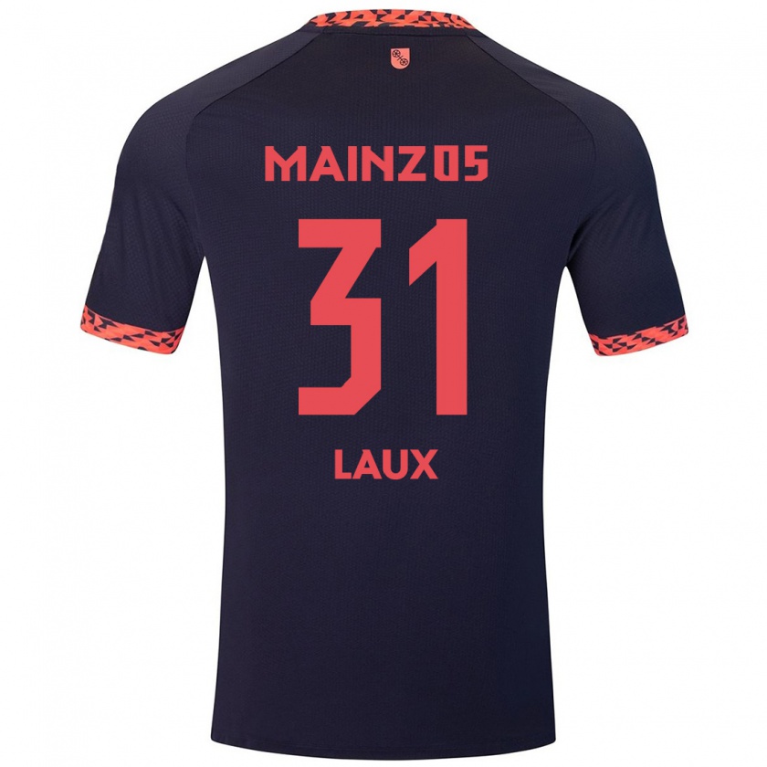 Kandiny Herren Lucas Laux #31 Blau Korallenrot Auswärtstrikot Trikot 2024/25 T-Shirt Österreich