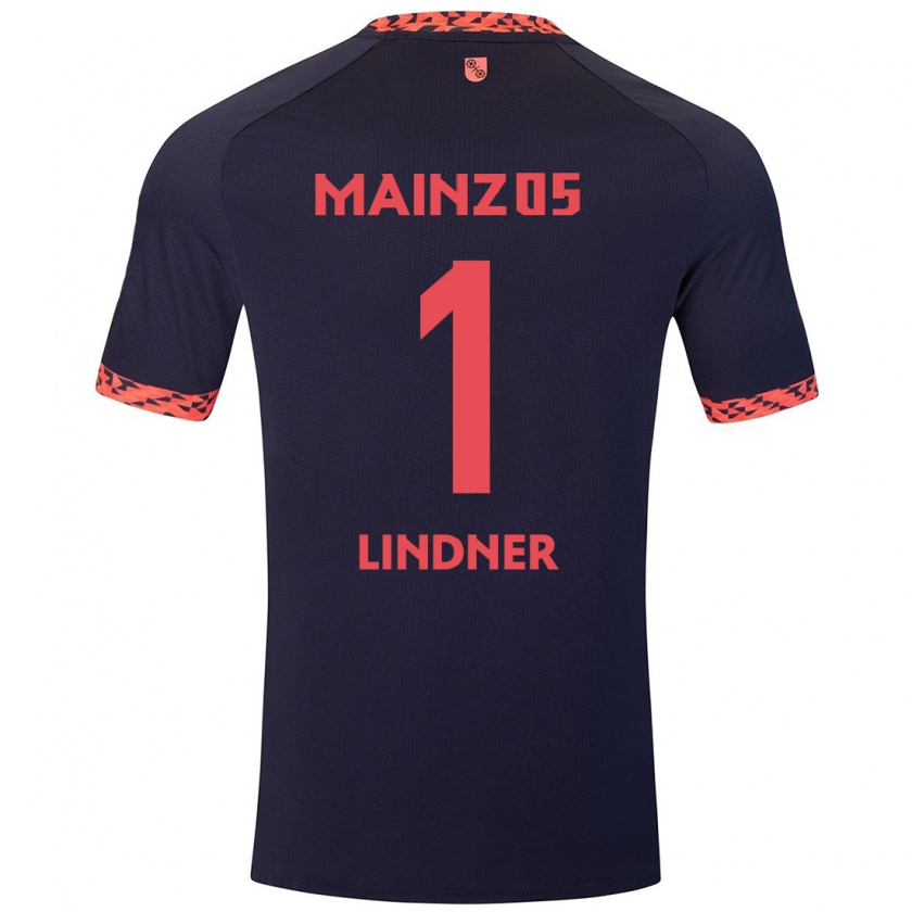 Kandiny Herren Sophie Lindner #1 Blau Korallenrot Auswärtstrikot Trikot 2024/25 T-Shirt Österreich