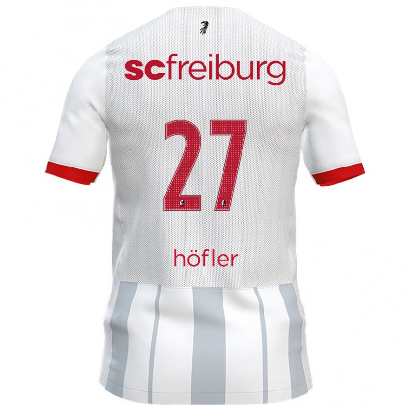 Kandiny Herren Nicolas Höfler #27 Weiß Grau Auswärtstrikot Trikot 2024/25 T-Shirt Österreich