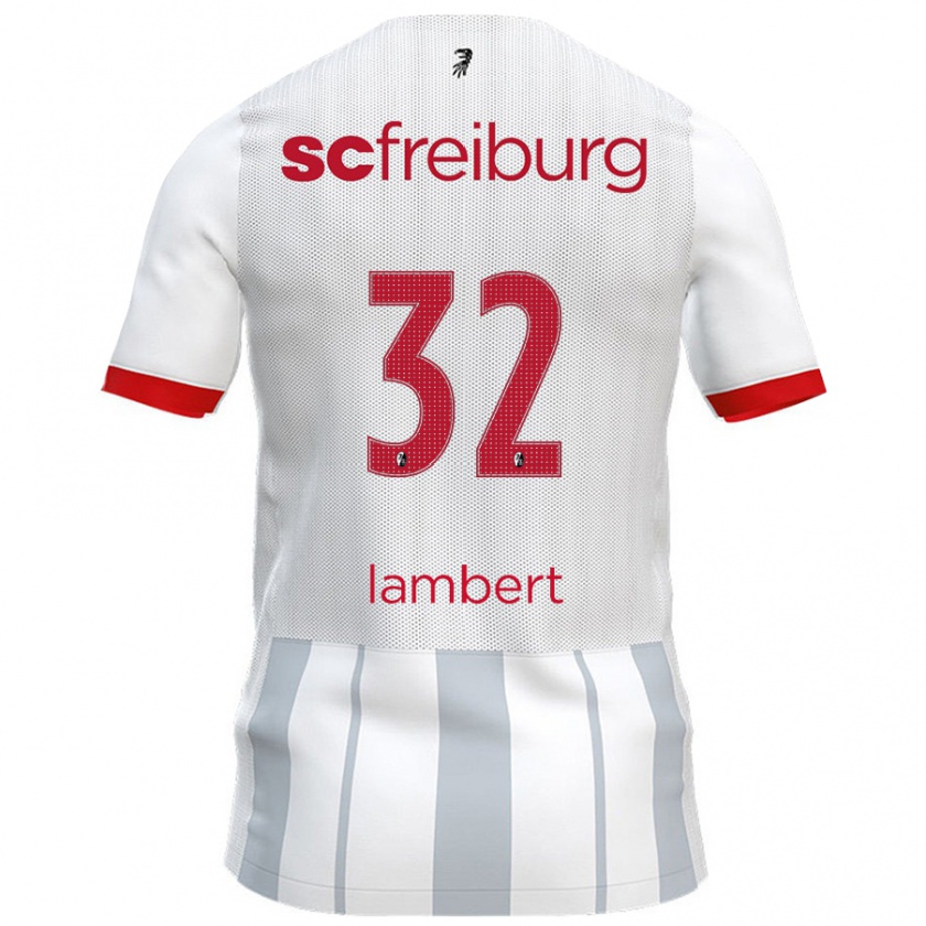 Kandiny Herren Gabrielle Lambert #32 Weiß Grau Auswärtstrikot Trikot 2024/25 T-Shirt Österreich