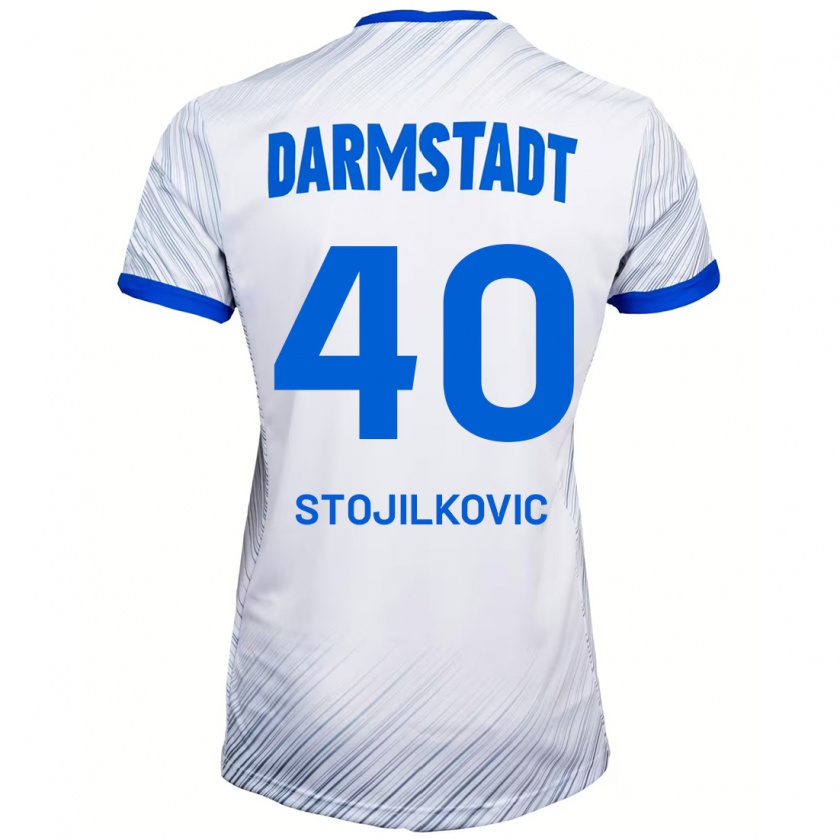 Kandiny Herren Filip Stojilkovic #40 Weiß Blau Auswärtstrikot Trikot 2024/25 T-Shirt Österreich