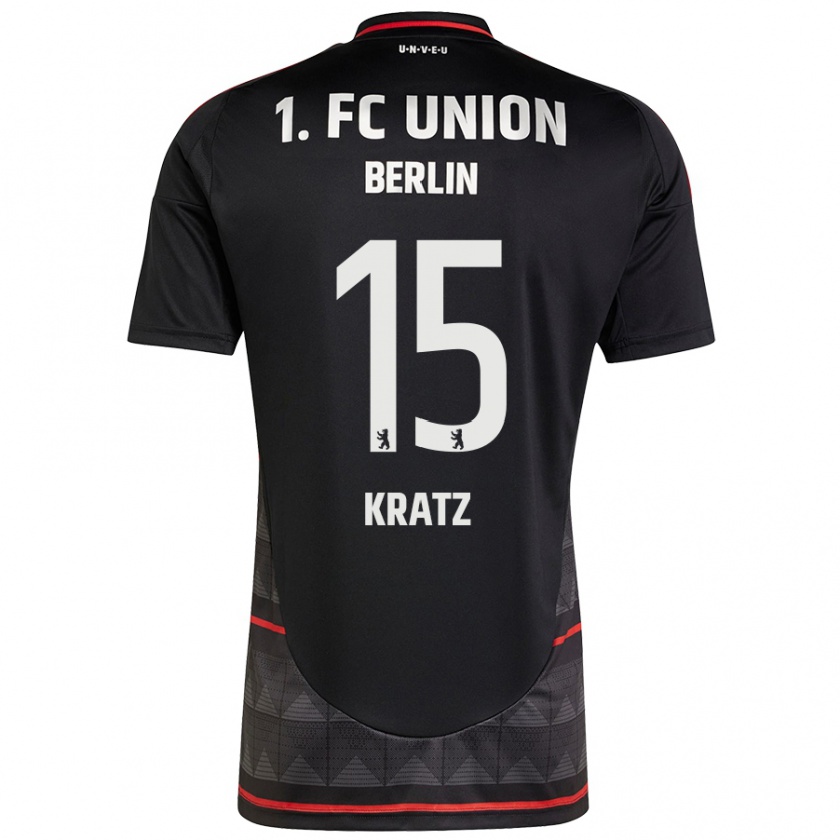 Kandiny Uomo Maglia Hannah Kratz #15 Nero Kit Gara Away 2024/25 Maglietta