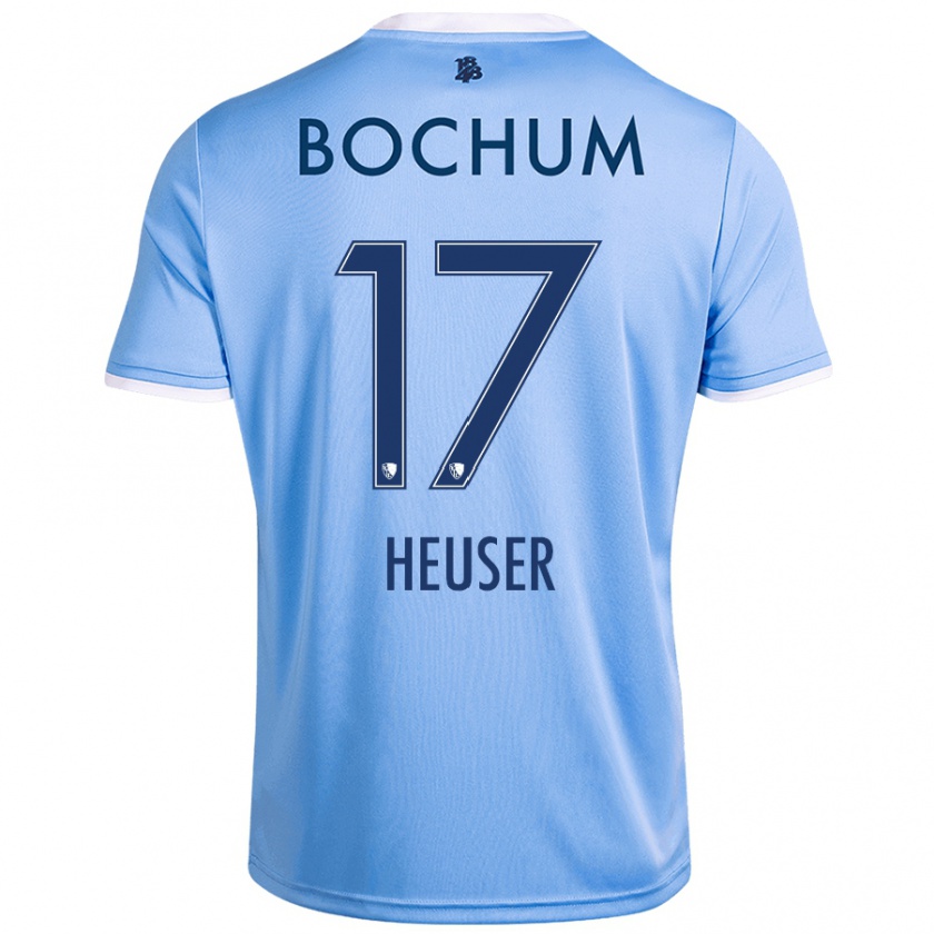 Kandiny Herren Ben Heuser #17 Himmelblau Auswärtstrikot Trikot 2024/25 T-Shirt Österreich