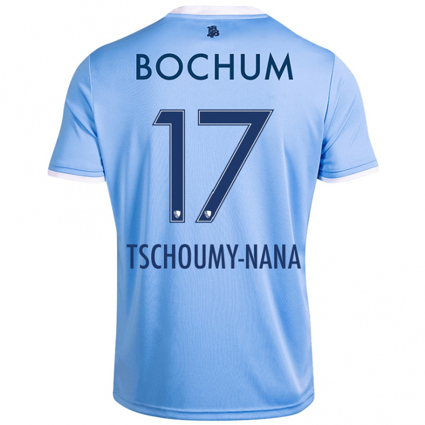 Kandiny Uomo Maglia Daryl Tschoumy-Nana #17 Azzurro Cielo Kit Gara Away 2024/25 Maglietta