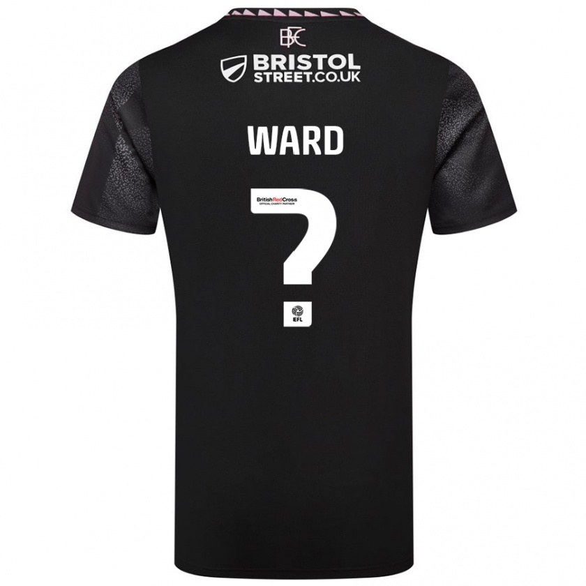 Kandiny Hombre Camiseta Benn Ward #0 Negro 2ª Equipación 2024/25 La Camisa México