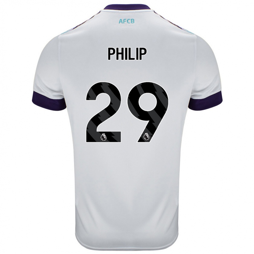 Kandiny Herren Philip Billing #29 Weiß Grün Lila Auswärtstrikot Trikot 2024/25 T-Shirt Österreich