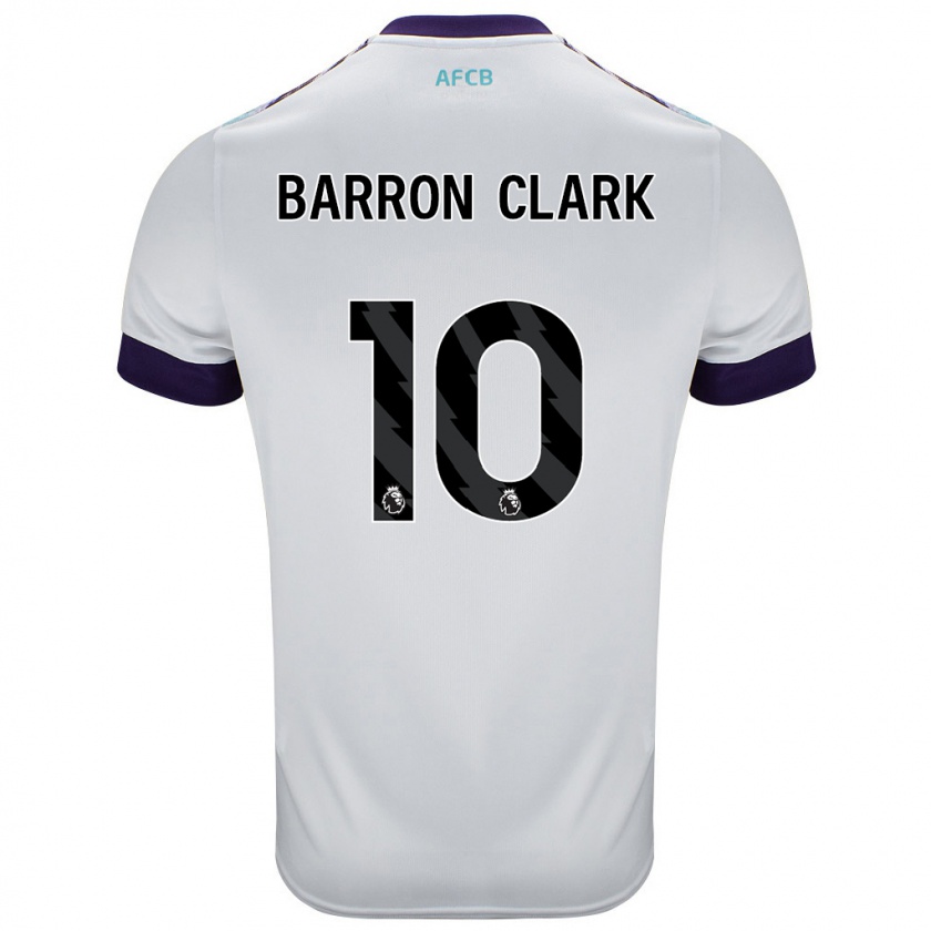 Kandiny Hombre Camiseta Molly Barron-Clark #10 Blanco Verde Púrpura 2ª Equipación 2024/25 La Camisa México